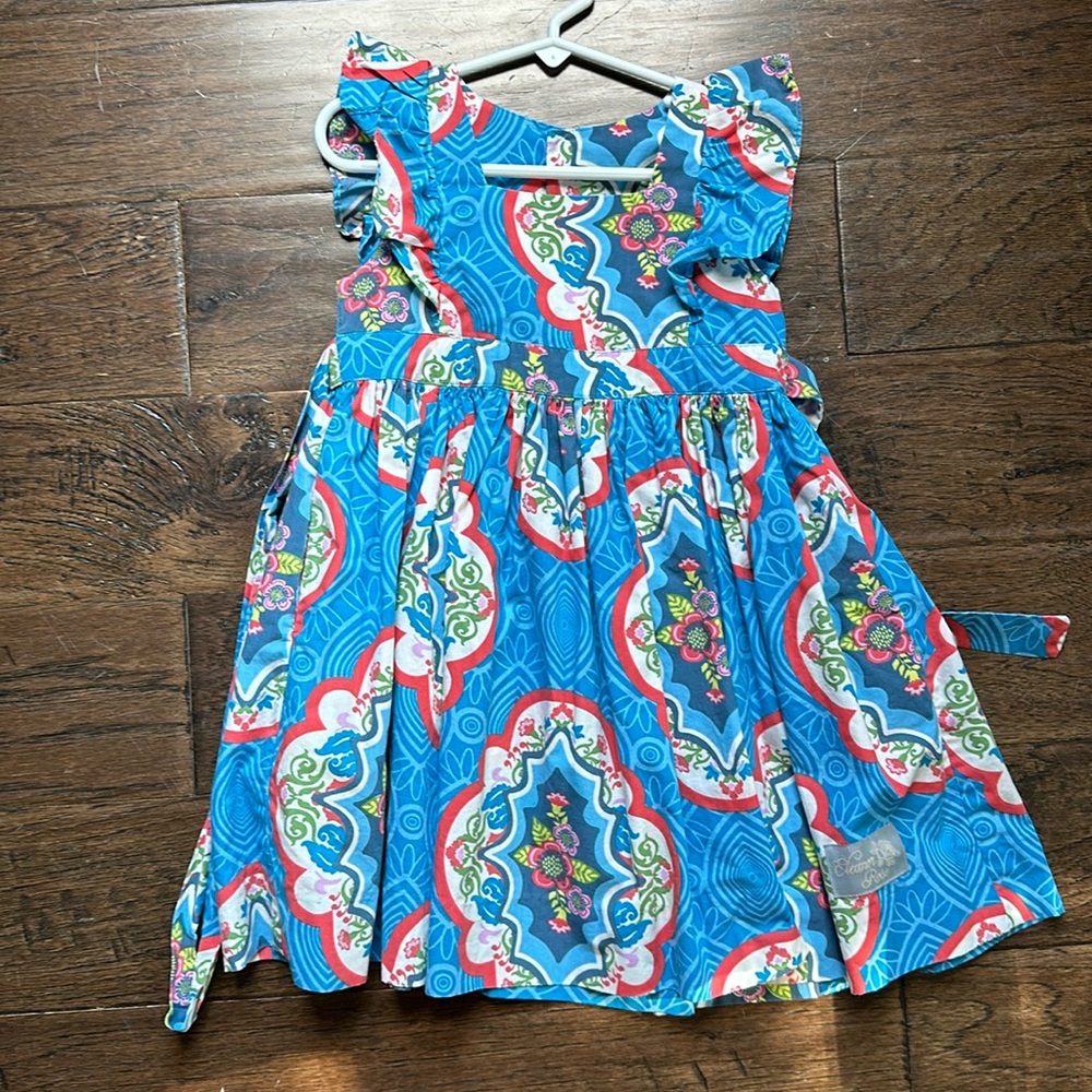 Blue Eleanor rose dress. Size.4-5